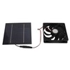 10W Solar Powered Panel Exhaust Fan Mini Ventilator Waterproof for