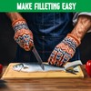 18" Bamboo Fish Cleaning Board Kit Anti-slip Fish Cutting Board