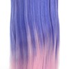 Mannequin Head Blue Pink Gradient Color High Temperature Synthetic Hair