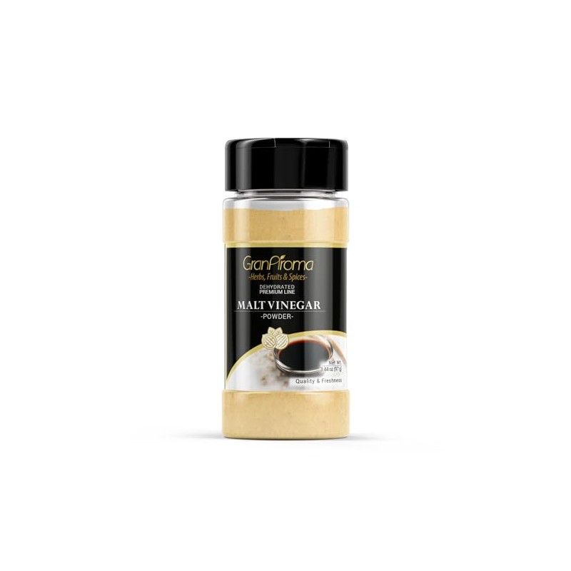 GranAroma Malt Vinegar Powder, Tangy Flavor, Chips & Dips, Dissolvable