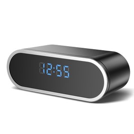 ASWNS Wireless WiFi Security Camera, Nanny Cam for Home, Indoor Camera with Clock with App Control, AI Motion Detection, Loop Recording, Night Vision, Local & Cloud Storage, Easy to Use