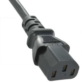 SF Cable 6ft 18 AWG Low Profile NEMA 5-15P to C13 Shielded Standard Power Cord, 10A, 125V