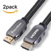 Pacroban 8K HDMI 2.1 Braided Cable (3ft-2 Pack) Supports 48Gbps