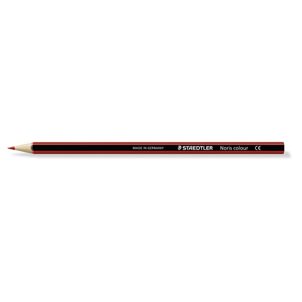 Noris colour 185-2 Colouring Pencil - Red (Pack 12)