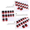 FOMIYES Elegant Gradient Nails Decal Stickers Set 48pcs Pre-glued Fake