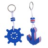 Sharplace 2 Pieces Yacht Boating Floating Keychain Key Holder- Anchor