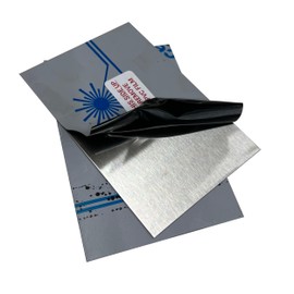 Grade 304 Stainless Steel Sheet Metal w/ #4 Brushed Finish, 4" x 6", 2pcs (4" x 6", 16 ga.)