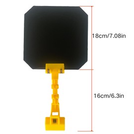 Portable Welding Shield,Welding Blackout Panel 7X13In,360°Adjustable Clip-On Welding Protecter Prevent Sparks and Debris,Yellow