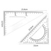 BronaGrand Triangle Ruler Square Set, 30/60 and 45/90 Degrees, Set