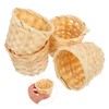 STOBAZA 3sets Tiny Basket Organizer Woven Storage Basket Small Baskets