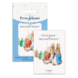 Fridge Magnet (65 x 90 mm) - Beatrix Potter - Peter Rabbit and Benjamin Bunny together