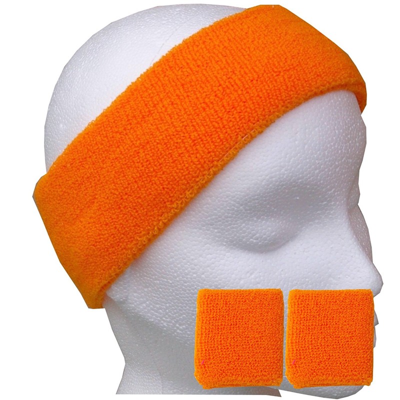 Just 4 Fun Leisurewear Sweatband Headband & 2 Wristbands One