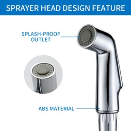 Timewill Kitchen Sink Side Sprayer Head Replacement Universal Fit Sink Spray Attachment, Household Kitchen Sink Sprayer Replacement Parts, Chrome Finish