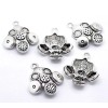 Unbranded 2 Gas Mask Charms Antique Silver Tone - SC1526