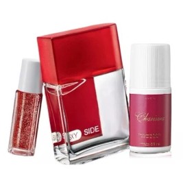 Avon  Sexy Side perfume de Avon set 3 piezas perfume, rollete y roll on caja sellada