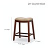 Vivastate Enhance Seating Comfort with 24" Counter Height Saddle Stool,