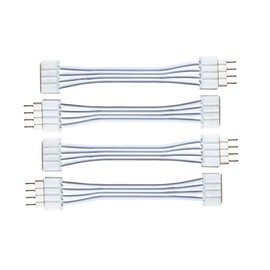Litcessory Flexible Corner Connector/Extension Cable for LIFX Z Lightstrips (2in, 4 Pack, White)