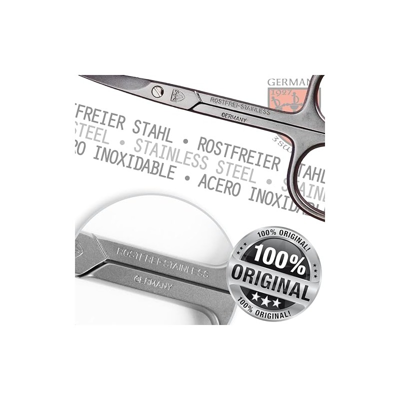 3 SWORDS GERMANY - cuticle scissor, nickel plated mat, Quality: