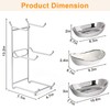 LIJINGCHEN Fruit Bowl for Kitchen Counter, 3 Tier Ceramic Fruit