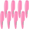 SAFIGLE 8pcs Portable Folding Nail Files Double-sided Finger Nail File