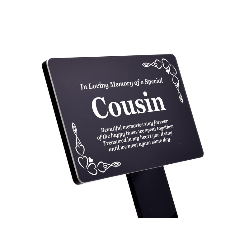 Origin Cousin Memorial Stake - Engraved with Poem (Gold/Silver/Copper or