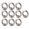 10Pcs Lifting Eye Nut Stainless Steel Ring Shape Fastener Tools