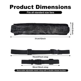 BOXOB Fan Holder Leg Strap, Folding Hand Pouch Holder with Elastic Belt & Thigh Strap Summer Rave Sleeves Accessories for Dance Party (Fan Not Included)