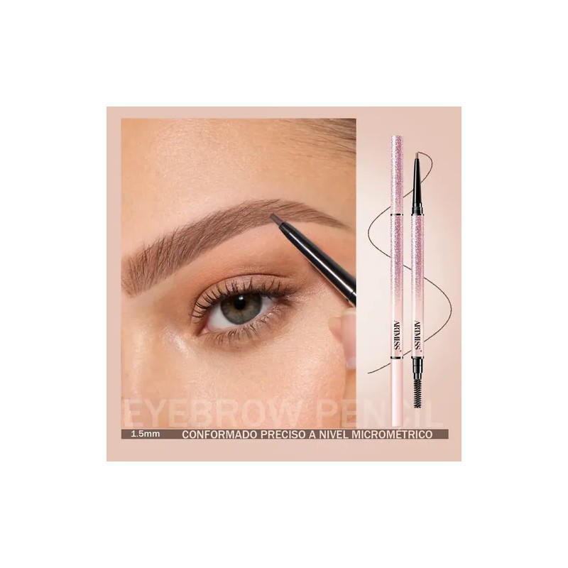Artmiss Lápiz Cejas Con Cepillo Gris 0.1g Maquillaje Cejas
