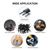 PATIKIL 150pcs 5mm Vinyl Rubber End Caps for Metal Tubing