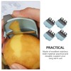 Alipis 4pcs Stainless Steel Finger Vegetable Peeler Ergonomic Design for