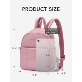 WESTBRONCO Mini Backpack for Women Nylon Small Fashion Backpacks Purse Puffer Lightweight Backpacks for Travel, Shopping, Daily