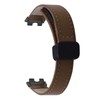 Magnetic Watch Band PU Leather Replacement Unisex Quick Release Wristband