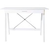 Onespace White Newport Desk With Drawer