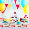 Cobee Construction Plastic Table Cloths for Parties, 70'' x 42''