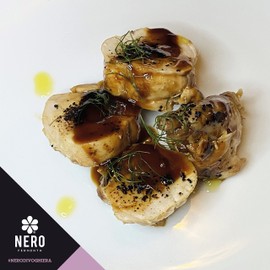 NERO FERMENTO NV Black Garlic Produced with Garlic of Voghiera D.O.P. 30 gr (one Bulb), Made in Italy, Without Preservatives, Ideal to use raw on Salads or Cold Pasta and to Flavor Any Dish