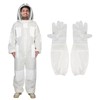 XGGYA 3Layer Beekeeping Costume,Ultra Ventilated Breathable Cotton,Full Bee Suit Equipped