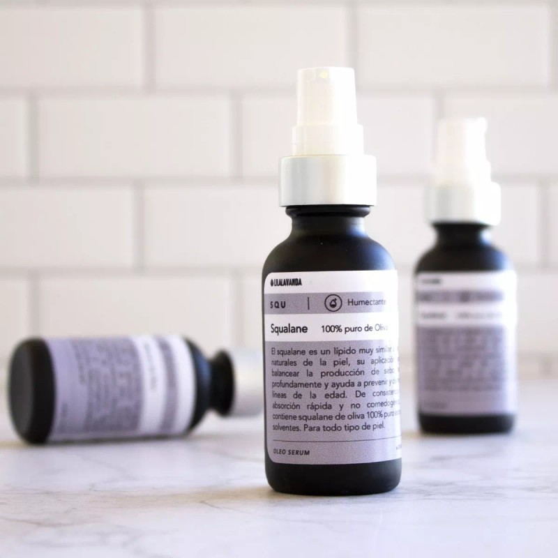 LilaLavanda Squalane 100% Puro Derivado De Oliva, Suero Antiedad