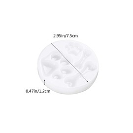 Nifocc Dog Paw Silicone Mold Bone Shape Charms Epoxy Resin Molds Footprint Casting Molds for DIY Crafts - 2 Pcs