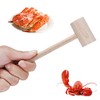 12 Pack Wooden Crab Mallets Natural Hardwood Crab Hammers Lobster