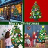 DIY Felt Christmas Tree,3.28ft Felt Christmas Tree Set with 32Pcs