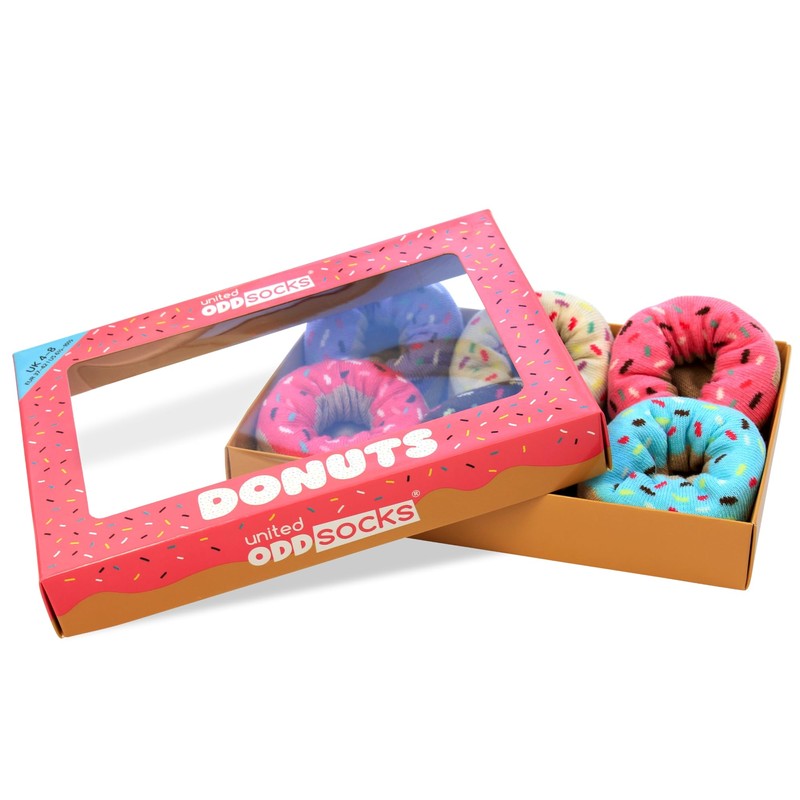 Donuts - United Oddsocks Ladies Odd Socks - Multicoloured -