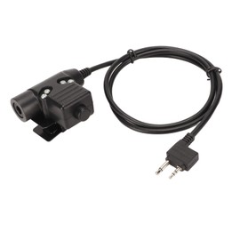 U94 PTT System Adapter, 2 Pin Plug, Push to Talk, U94 PTT Hands-Free Push to Talk Adapter for Midland Radio