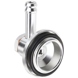 Kijima Motorcycle Parts Breather Tappet Fitting M30 x 6 P1.5 Hose Inner Diameter 0.3 inches (9 mm) 106-932 Silver