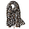 LEX STANDARD SM002 Women's Scarf, Stole, Leopard Print, Large, Animal