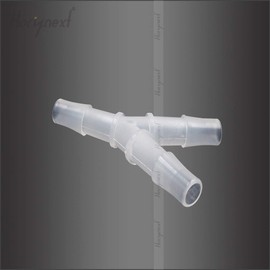 Horiznext plastic 3/8" Y shape 3 way barbed connector for air hose, water pipe. Food grade pp polypropylene barb fitting.
