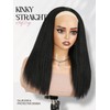 quickwig Yaki Straight Half Wig Kinky Straight Wigs for Black