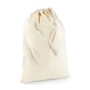 Natural Coloured Cotton Drawstring Bags in a choice of size