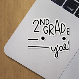 Decal Stickers of 2Nd Grade Yall Premium Indoor (No Waterproof) Vinyl Decal Stickers for Laptop Phone Accessory Helmet Car Window Mug Tuber Cup Door Wall Decoration ANDVER3f88330BL