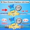 Upgraded RV Water Pressure Regulator, Water Pressure Regulator with Adjustable