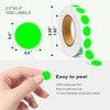 TRTAPE 1/2 Inch Circle Sticker Labels,Pack of 1000 Round Color